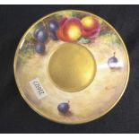 Royal Worcester signed painted fruit dish