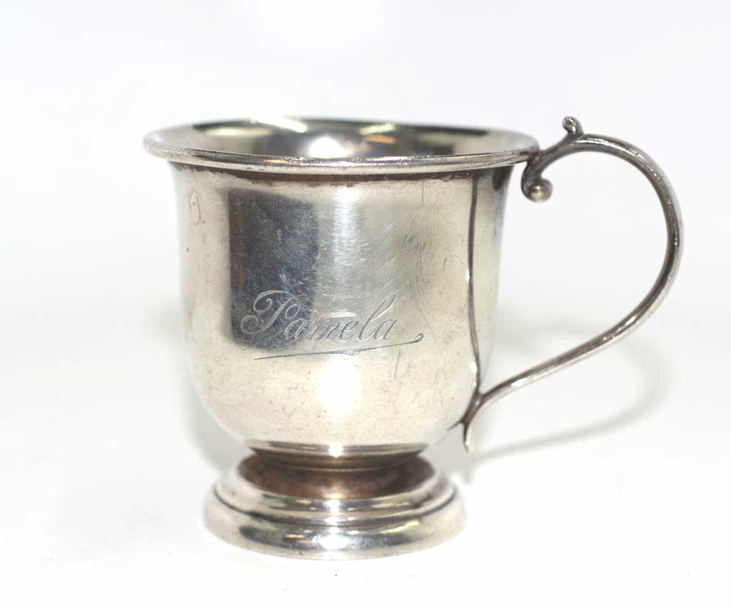 Australian sterling silver christening cup