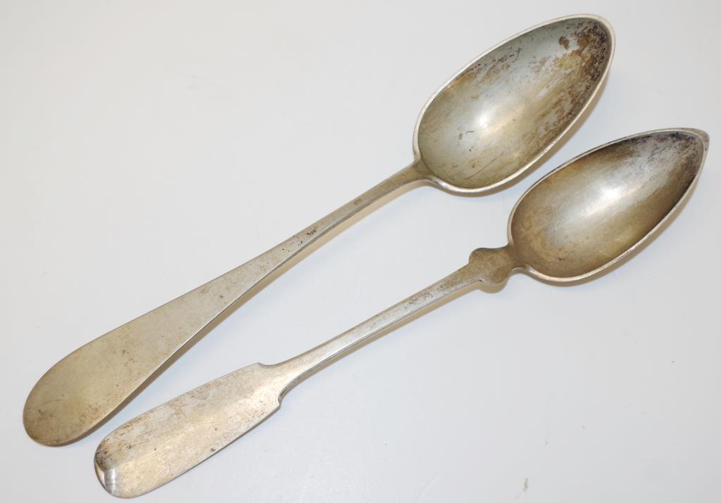 Two antique German silver basting spoons - Image 3 of 3