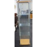 Glass display cabinet