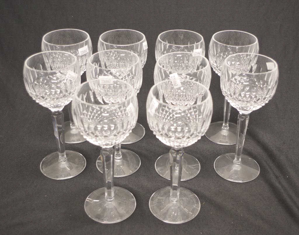 Ten Waterford crystal "Colleen" hock glasses - Image 2 of 5