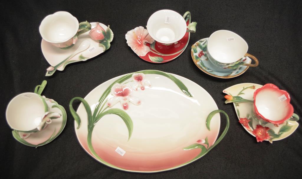 Collection of Franz porcelain tea wares - Image 3 of 5