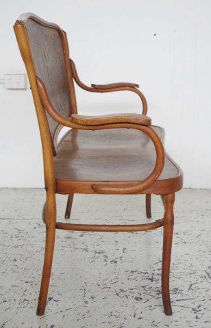 Antique bentwood settee - Image 3 of 3