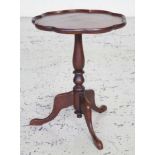 Cedar pedestal wine / lamp table