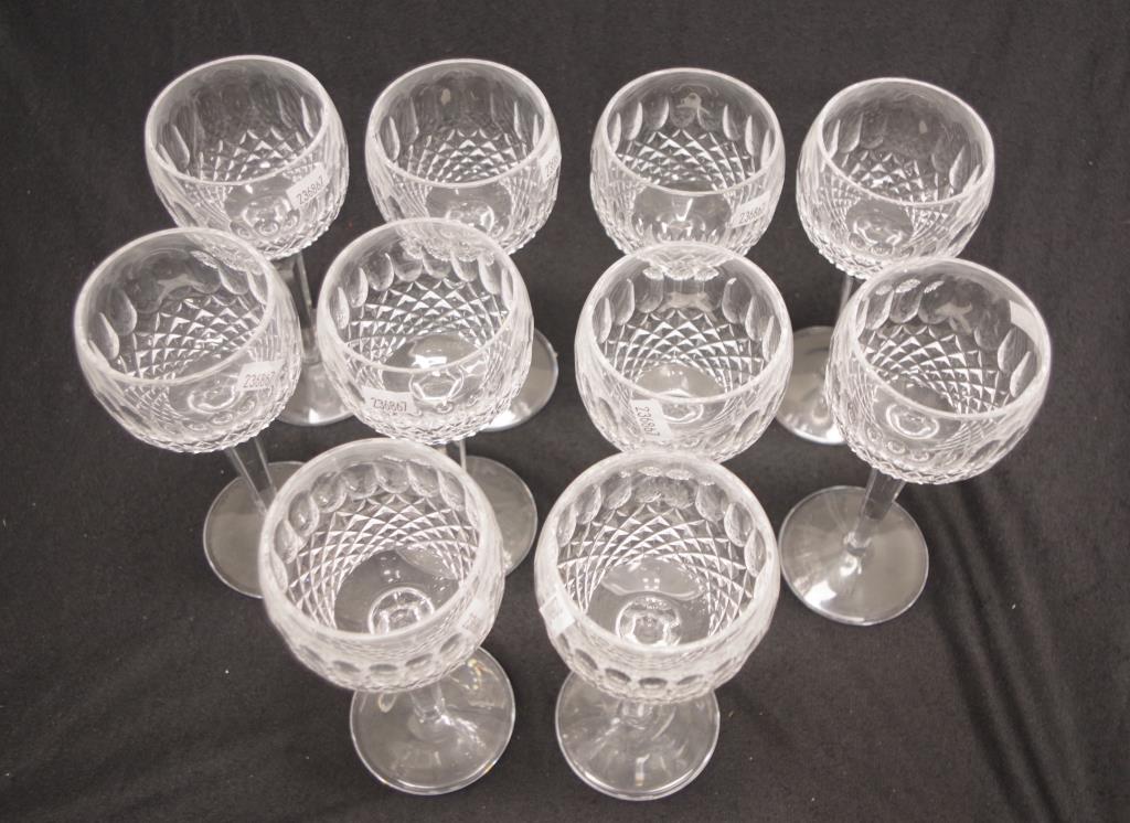 Ten Waterford crystal "Colleen" hock glasses - Image 3 of 5