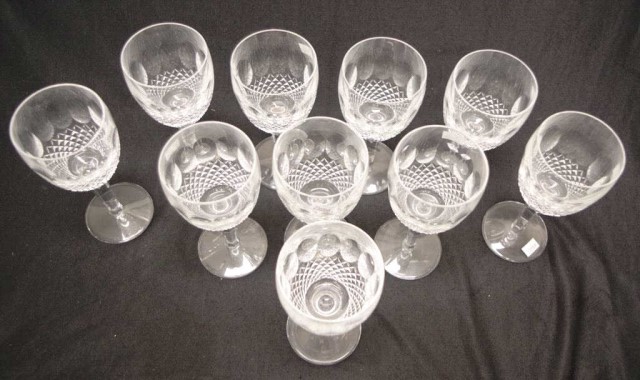 Ten Waterford crystal "Colleen" red wine glasses - Image 3 of 5