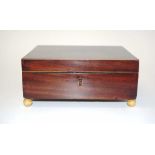 George III flambe mahogany box