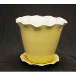 Martin Boyd glazed jardiniere & under saucer