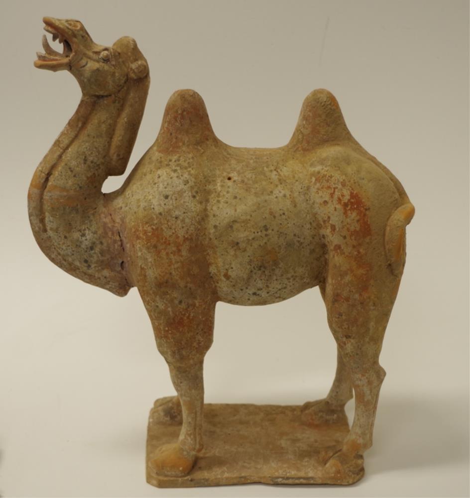 Chinese Tang earthenware figure of a camel & rider - Image 5 of 9