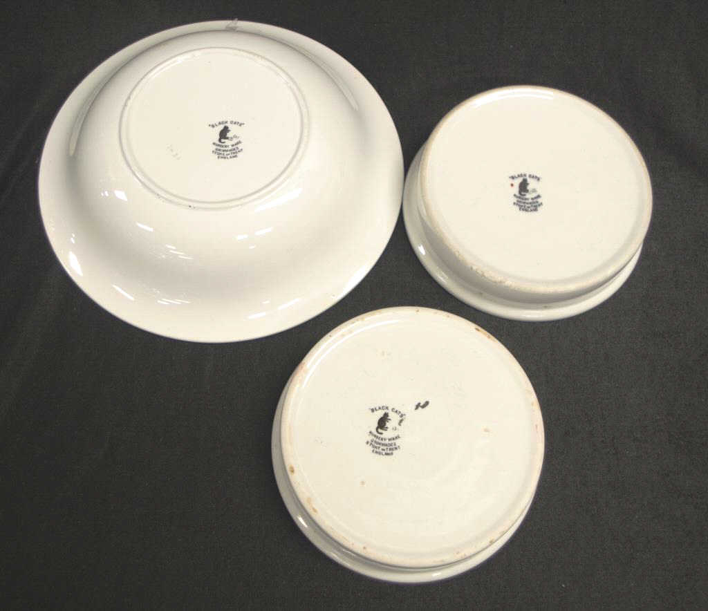 Three 1930's Grimwades "Black Cat" bowls - Image 3 of 3
