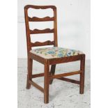 Georgian oak ladder back chair