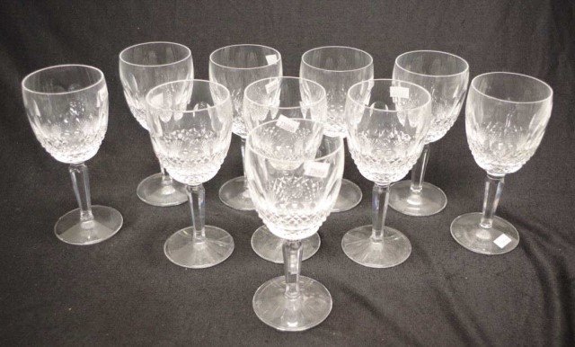 Ten Waterford crystal "Colleen" red wine glasses - Image 2 of 5
