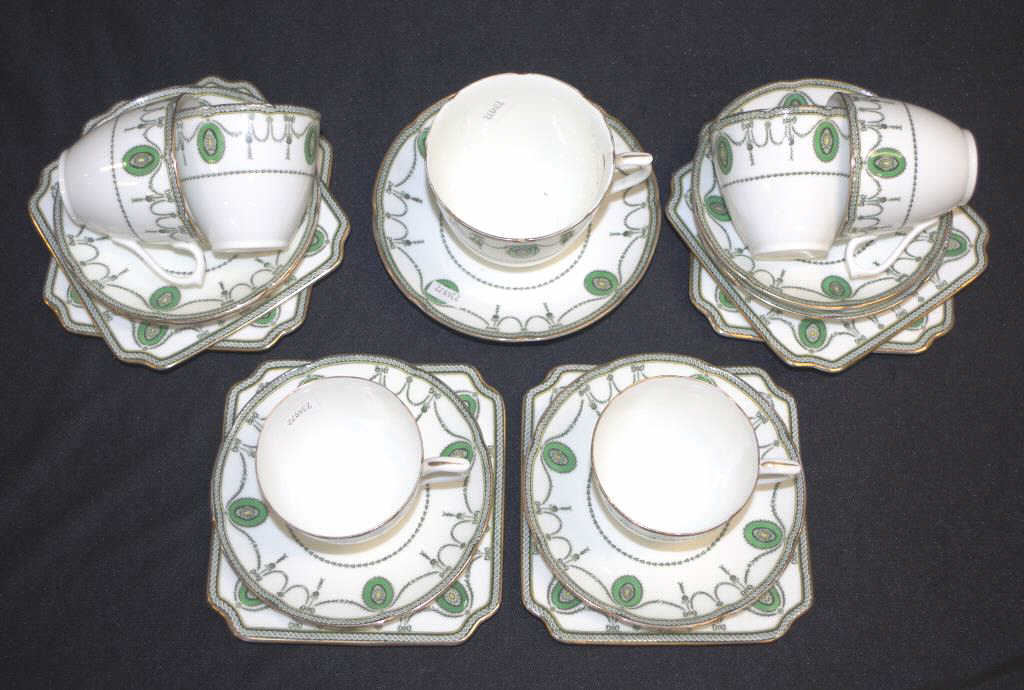 Six Royal Doulton "Countess" bone china trios - Image 2 of 4