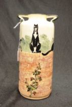 Royal Doulton 'Souter Kateroo' twin handle vase