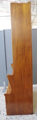 Edwardian Queensland maple leadlight bookcase - Image 4 of 4