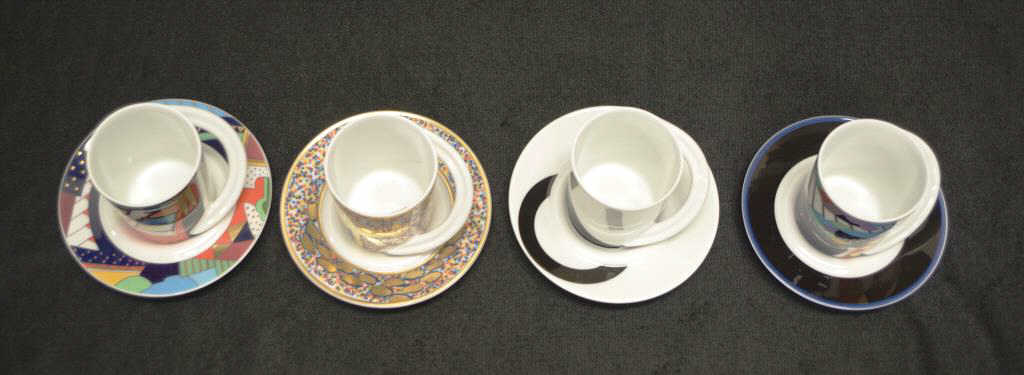 Good set Rosenthal painted coffee cups & saucers - Image 2 of 3