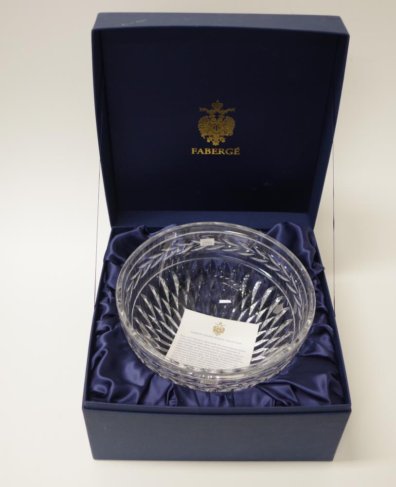 Faberge "Monplaisir" large cut crystal bowl - Image 3 of 4