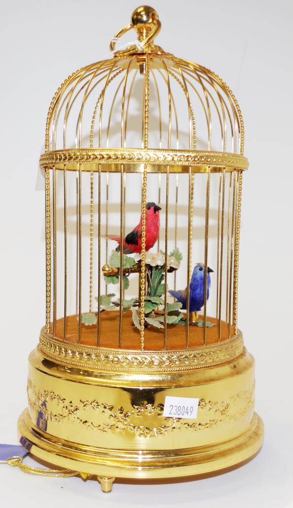 Reuge Swiss movement musical bird cage - Image 4 of 4