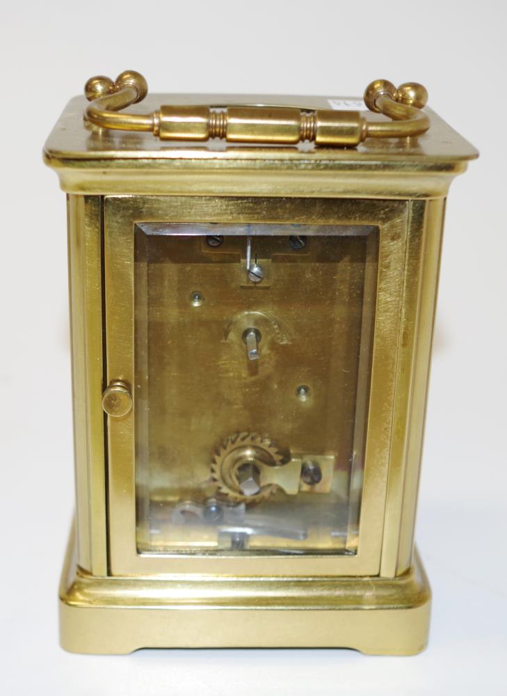 Vintage brass cased carriage clock - Image 2 of 5