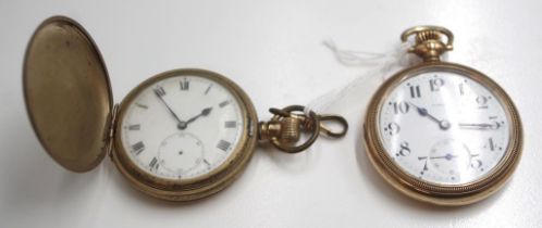 Two gilt metal pocket watches