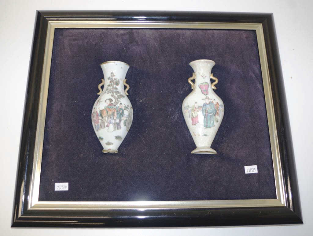 Two Chinese antique wall vases - Image 2 of 2