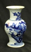 Antique Chinese blue & white vase