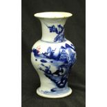 Antique Chinese blue & white vase