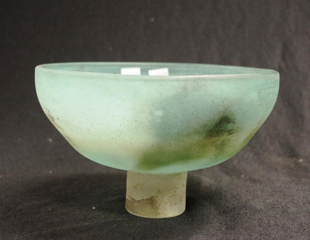 Cenedese Murano signed glass bowl