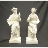 Two Royal Worcester Parian ware figurines