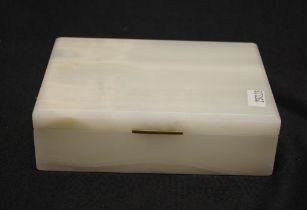 White banded agate jewellery box