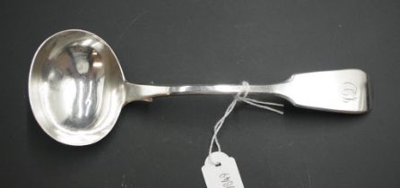 Early Victorian sterling silver sauce ladle