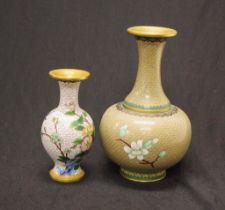 Two various Chinese cloisonne vases