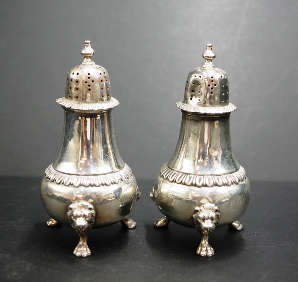 Pair of sterling silver pepperettes