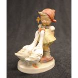 Goebel Hummel young girl with ducks figurine