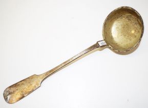 Antique German silver soup ladle
