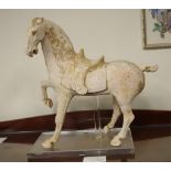 Large Chinese earthenware figure of a horse