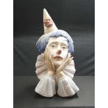 Large Lladro figure of a clown.