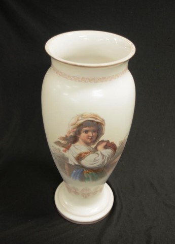 Vintage Austrian hand painted large vase - Image 2 of 4