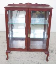 Queen Anne style display cabinet