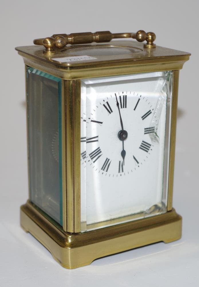 Vintage brass cased carriage clock - Image 4 of 5