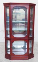 Mirror back display cabinet