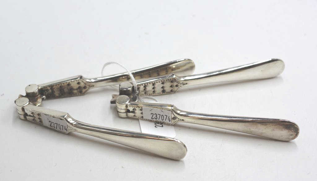 Pair of silver plated nut crackers - Image 2 of 2