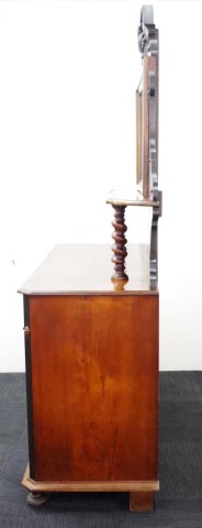 Antique European walnut chiffonier - Image 6 of 7