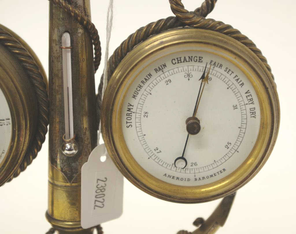 Nautical theme desk clock /thermometer /barometer - Image 3 of 5