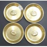 Set of 4 Sydney Harbour Bridge brass dishes