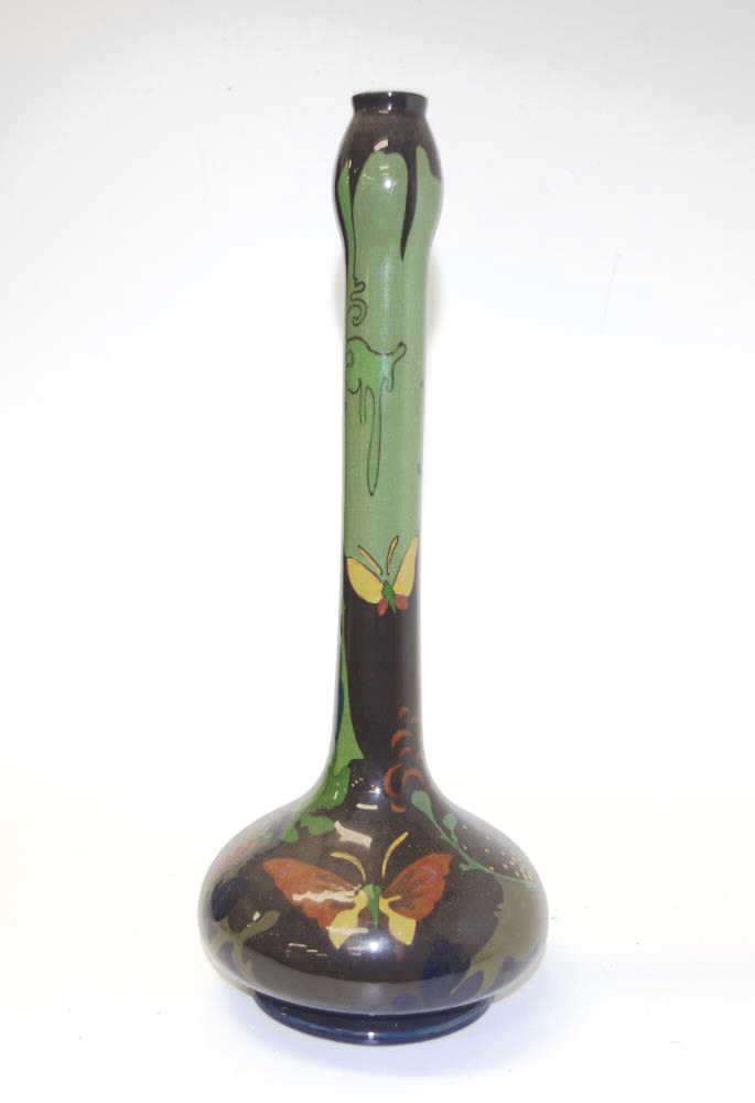 Good tall Gouda tulip ceramic high glaze vase - Image 3 of 4