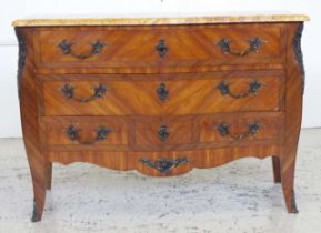 French Louis XV style Bombe commode