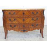 French Louis XV style Bombe commode