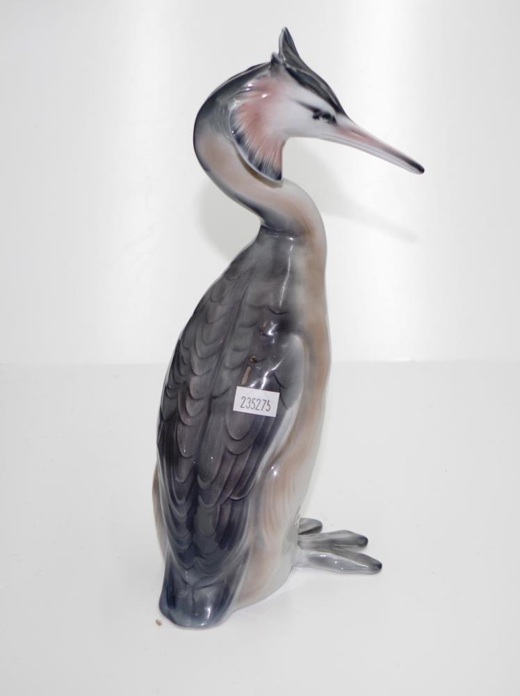 Large Rorstrand Sweden porcelain crested bird - Image 2 of 3