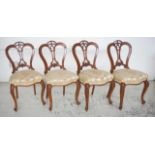 Set of 4 balloon back chairs